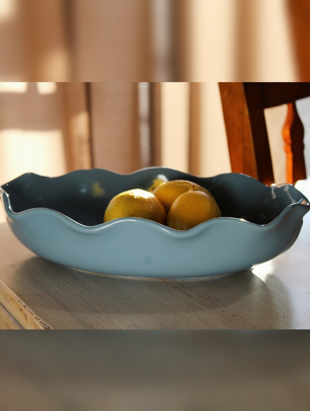 Vintage Abingdon Blue Ceramic Bowl